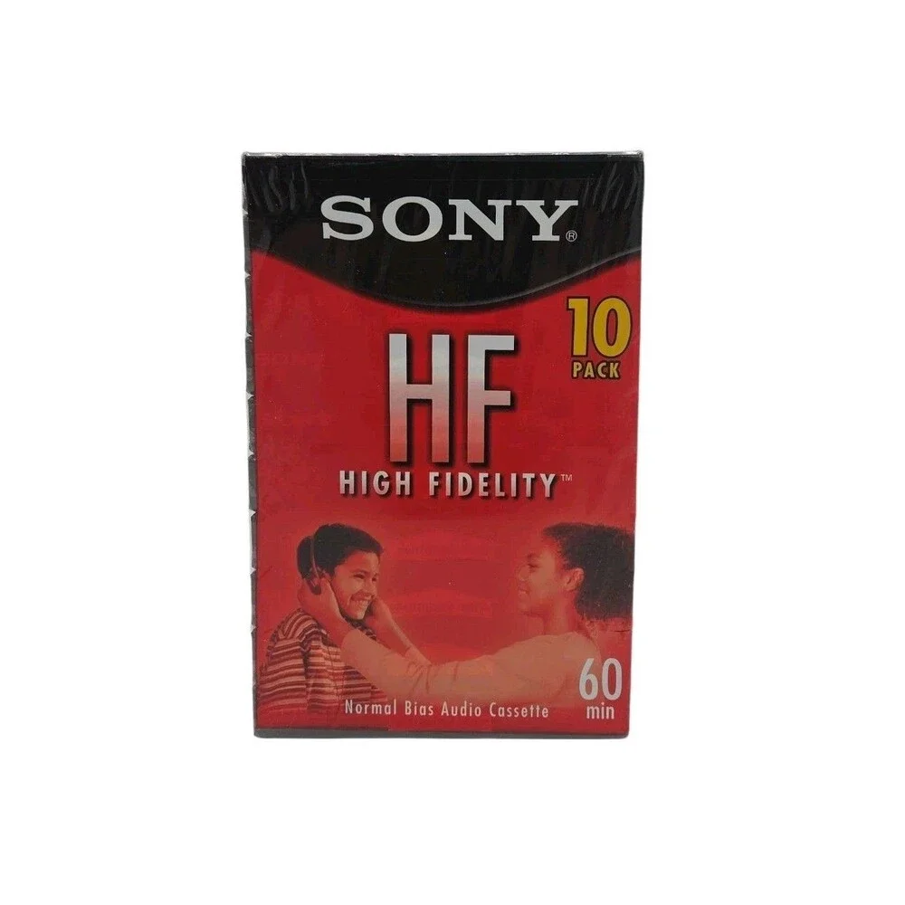 Sony HF 60 Min Audio Cassette Tapes 10 Pack Sealed High Fidelity Normal Bias